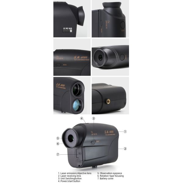 Dustproof 600-1500m Golf Laser Rangefinder With Continuous Measurement