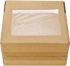 China Product 7.5 X 5.5 Clear Adhesive Top Loading Packing List / Shipping Label Envelopes (200 Pack) on sale