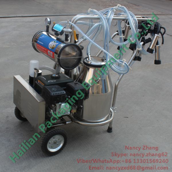 Gasoline Engine Milk Suction Machine for Milking Sucking Vacuum Pump Type