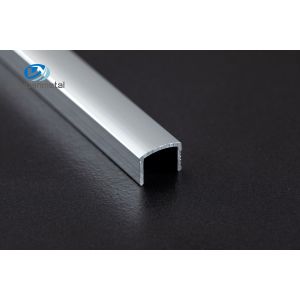 China T5 Aluminium U Profile Channel 0.8-1.2mm Thickness Anodised Polished on sale