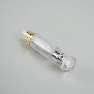 Customized Liquid Foundation Double Tube Dropper Bottle with Acrylic Collar