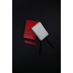 Plastic Injection Molded Box Square Red PVC Plastic Profile For Fire Blanket