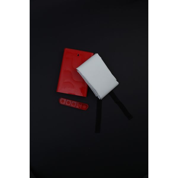 Plastic Injection Molded Box Square Red PVC Plastic Profile For Fire Blanket