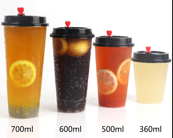 High Temp Resistant 24oz 700ml Disposable Bubble Tea Cups