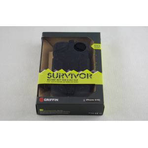 Silicon Black Survivor Cell Phone Cases Dust Proof For Iphone 4 / 4s