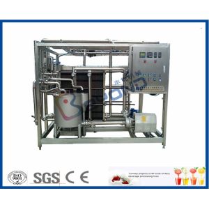 SUS304 Plate Milk Processing Equipment , PID Control Milk Pasteuriser Machine