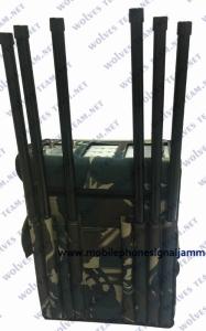 Wholesale All In One Mobile Signal 5G Sigmal Jammer Device Blocking GPS WiFi RF Signal With Backpack type from china suppliers