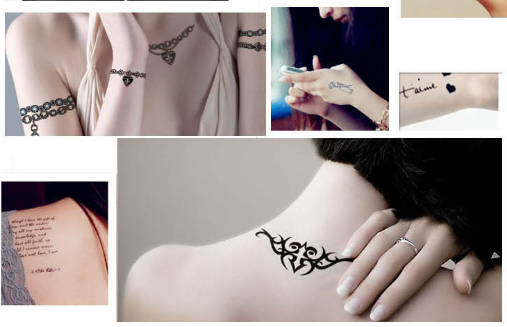 RC215/New 2015 Cheap Waterproof Temporary 3D Colorful Tattoo Stickers Kit