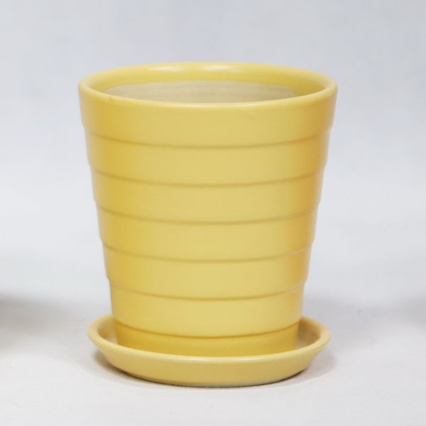Round Lightweight Ceramic Planters With Drainage Hole