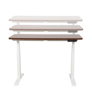 White Adjustable Electric Sit Stand Up Desk for Suppliers Modern Design Double