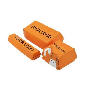 Recyclable Custom Burger Boxes Logo-Printed Eco-Friendly Takeout Containers for
