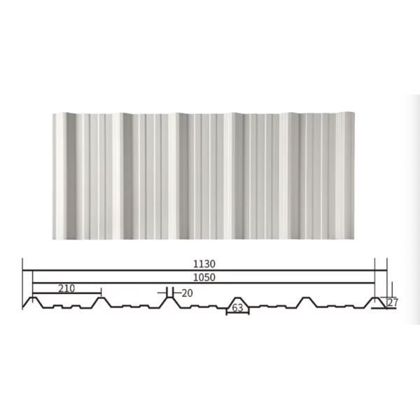 Customized Length 2mm Thickness Durable UPVC Multilayer Roofing Sheets T1130 Corrugated White Color Plastic Eco Roof Wave Roofing Panel