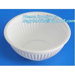 500ml sugarcane bagasse compostable disposable bowl bagasse pulp paper bowl