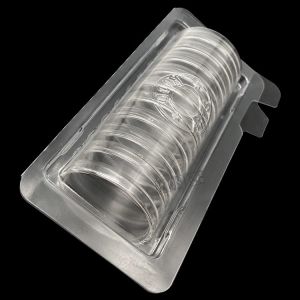 Customized Disposable Plastic PET PVC 8 10 Compartment Round Transparent Blister