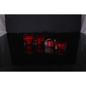 hand lip crystal pump empty square white Screen Printing Airless 30ml Cosmetic