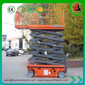Hydraulic Mobile Aerial Work Platform Self Propelled 12m Scissor Lift