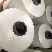Quality Smooth White Polyester Ring Spun Yarn Textured Customized Service for sale