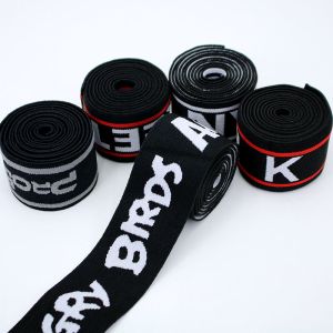 polyester elastic band for clothing waistband underwear custom logo knitted