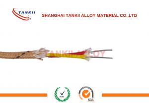 China Extension Thermocouple Cable 20 Awg With Ansi Colour Code Yellow And Red on sale