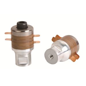 800w Ultrasonic Ceramic Transducer With Inverted Horn Apply In Welding Device