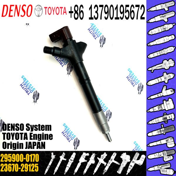 Injector 295900-0080 295900-0081 23670-29125 23670-0R090 295900-0170 for Toyota