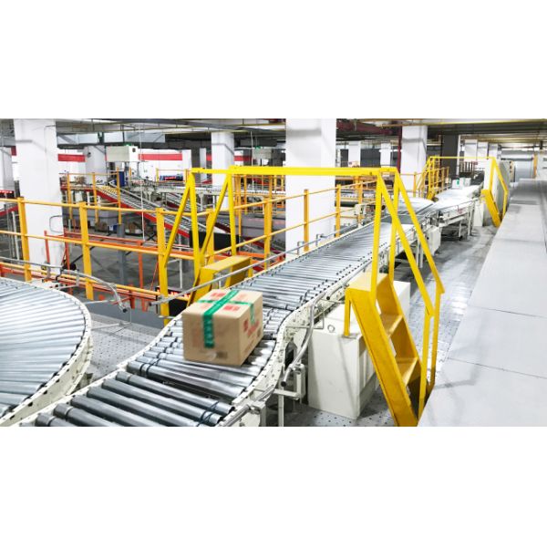 Carton Box Conveyor Sorting System Flexible Gravity Roller Conveyor System Logistics Sorting Warehouse Storage Rack