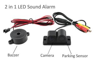 China Parking Sensor 2 In 1 Car Auto Reverse Reversing Backup Radar Video System Distance Control CCD Parking Camera CMOS-450P on sale