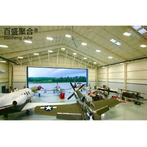 Prefabricated Steel Frame Logistic Hangar for Trucks Cars and Aircraft in High