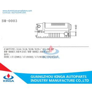 Left Inlet Water Radiator Plastic Tank Replacement Bwm 316/318/520/525i MT