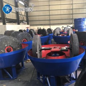 Wet Gold Wet Pan Mill Machine Double Wheel Pan Mill For Gold Selection