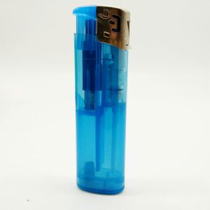 Torch Disposable Refillable Transparent Electronic Gas Lighter for Customization