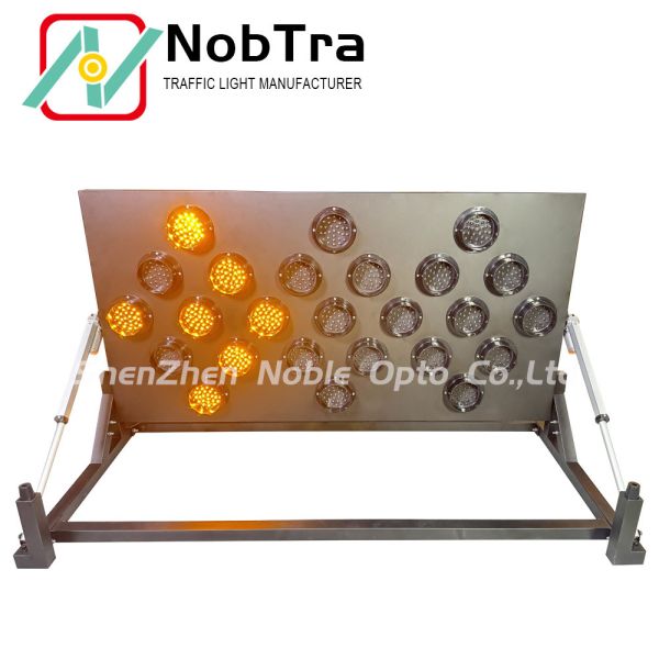 Amber Multi Temporary Traffic Control Highway Safety with Flashing Work Status