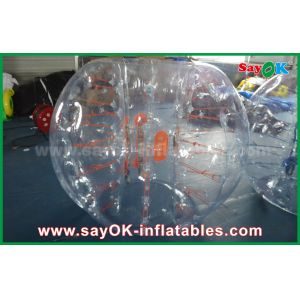 Wrecking Ball Inflatable Game Adult 1.5m DIA Inflatable Zorb Ball , Transparent