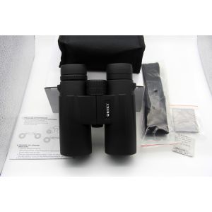 10x42 Waterproof Black Compact Travel Binoculars / Lightweight Binoculars For