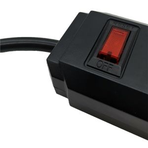 5 outlet Power Socket 1.5FT Cord with on/off Switches, 2 USB Surge Protector