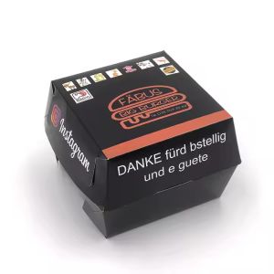 Wholesale Custom Hamburger Boxes Rigid Boxes made of Paper Cardboard for Take Out from china suppliers