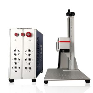 Portable 30w Raycus color fiber laser marking machine for metal