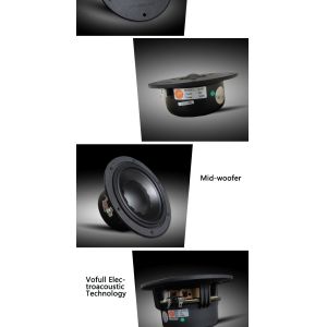 TWO-WAY Bluetooth Bookshelf Speakers Low Distortion Factor Clean And Accurate