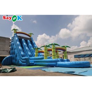 Inflatable Swimming Pool Slide Tropical Fiesta Breeze Commercial Inflatable