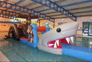 China Pirate inflatable pool obstacle course for kids cheap inflatable obstacle course, inflatable pool obstacle on sale