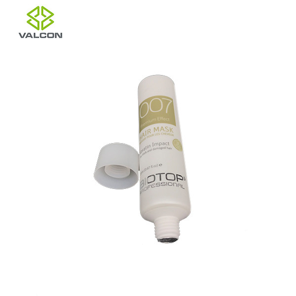 Hair Care Empty Plastic Tubes 20 ML Capacity White PP Screw Cap