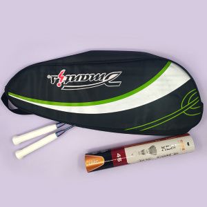 Badminton Set Full Graphite Carbon Fiber Badminton Racket with Hybrid Shuttlecoc