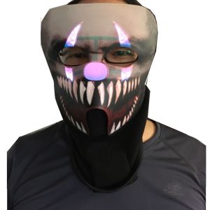 2018 New design sound activated LED mask for festival Parties horror masks,the