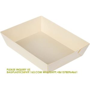 20 Ounce Compostable Food Containers, Rectangle Wooden Bento Boxes - Flare,