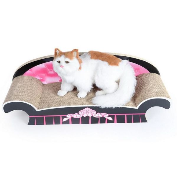 Quality Horizontal Cardboard Scratch Pad  Minimize Carbon Footprint With Catnip Inside for sale