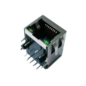 Wholesale LPJ4012GDNL RJ45 Single Port With 10/100Mbps Right Angle Shield W/LED HR913128CE from china suppliers