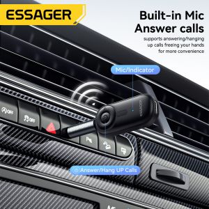 ESSAGER ES-BT14 3.5mm Audio Wireless Bluetooth Receiver Adapter For Wired