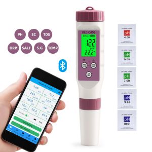 6-in-1 Digital Water Quality Meter pH/EC/TDS/ORP/Salt/Temperature Drinking Water
