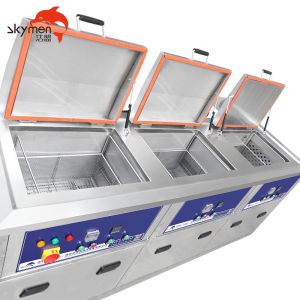 SUS 53L Three Tank Ultrasonic Cleaner 900W For Engine Cylinder