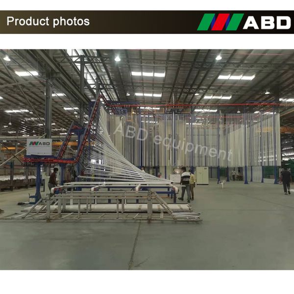 Aluminum Profiles Vertical Powder Coating Line Full Automatic